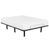 Adjustable Bed Base with Wired Remote, Twin XL Size Bed Frame, Metal Frame, Black B011P203577