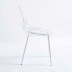 ZUN dining chair,set of 4,metal leg,plastic seat W234P144442