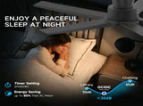 44 inch Ceiling Fans with Lights, Large Air Volume Ceiling Fans with Reversible Quiet DC Motor and 84109418