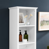 ZUN 64" Tall Bathroom Storage Cabinet for Small Space, Floor Standing Cabinet for Living Room Bathroom 69704057