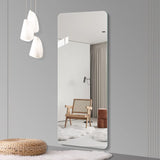 56"x 15" inch Full Body round corner mirror for Living Room Bedroom Cloakroom Wall with 39616335