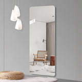 65"x 24" inch Full Body round corner mirror for Living Room Bedroom Cloakroom Wall with 09951334