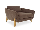 Accent chair reading chair comfy upholstered armchair modern chair with back pillow single sofa for W2308P462647