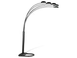 Satin Black 5-light Floor Lamp B062P153730