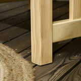 Patio Furniture Set, Wood Outdoor Patio Chair with Ottoman, 2 Piece Cushioned Outdoor Lounge Chair, W2225142509