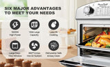 12.5 Quart 7-in-1 Convection Toaster Oven, 1500W, Stainless Steel, with 5 Pre-Set Menus Roast, W1002P292361