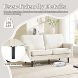 COOLMORE Loveseat Sofa, Mid Century Modern Love Seat, 2 Seater Sofaes for Living Room, Small W395P238823
