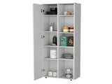 White 1-Door Multistorage Kitchen Pantry B062P175071