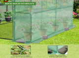 143x143x195cm Black Iron Pipe Steeple With 8 Pieces Grid Flower Stand With Zipper Rolling Door PE 99313984