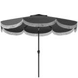 8.8FT Elegance Patio Umbrella, UPF 30 Outdoor Market Umbrella with 8 Ribs, Push Button 13271940