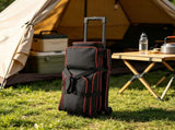 3 Ball Double Roller Bowling Bag with Wheels, Retractable Handle Extends to 41.34 in, Separate Shoe 34709522