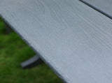 HDPE Outdoor Terrace Dining Chair Set, low maintenance - for gardens, backyards and decks - grey 55213923