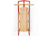 Classic Winter Sled - Sit/Lie Dual-Use, Pre-Drilled Steering Bar, Outdoor Snow Fun 19800956