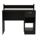 ZUN Charlotte Computer Desk with 2 Storage Shelves and Drawer B128P148894