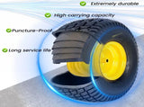 Set of 2 20x10.00-8 Lawn Mower Tires and Wheel Assembly, 4-Ply Tubeless Turf Tread Heavy Duty, 3.5" W1364P445941