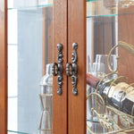 ZUN Lighted Glass Curio Display Cabinet,Display Cabinet,Glass Storage Cabinet Glass Wine cabinet Wood W2275P178797