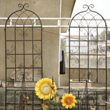 2 Pack Metal Garden Trellis 86.7" x 19.7" Rustproof Trellis for Climbing Plants Outdoor Flower W158681071