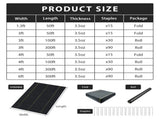 XISHAN 4'X100' Black HDPE 90 Gram Weed Barrier Fabric 91937220