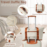 Hardshell Luggage Sets 3 Piece Carry-on Suitcase Double Spinner Wheels with TSA Lock, Weekender 37894741