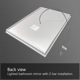ZUN LED Bathroom Vanity Mirror with Light,24*32 inch, Anti Fog, Dimmable,Color Temper 5000K,Front W1135P154220