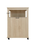 ZUN Kitchen Island Cart,Rolling Serving Utility Trolley Cart Modern Kitchen Island with Storage Drawer W688P194208