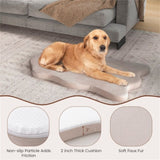 ZUN 43 " Orthopedic Dog Bed for Large Dogs ﻿Beige 15259232