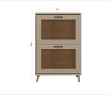 2-Tier Shoe Rack for Entryway - Stable and Spacious Shoe Storage Organizer, Easy Access Design, W2139P306372