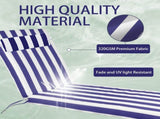 Outdoor Chaise Lounge Cushion, 72 in. x 21 in. x 3 in. Waterproof Fade-Resistant Patio Chair Pad for 48014850
