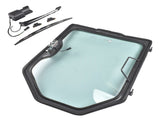 Front Door Frame & Window Assembly with Wiper Motor Replacement for Bobcat S130 S150 S160 S175 27384933
