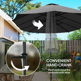 Outdoor beach umbrella/Double-Sided Sun Umbrella 12836778