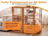 Bamboo Cat Cage, Cat Enclosure, Cat Cages Indoor, Catio Indoor Cat Enclosure, Indoor Cat Enclosure W2641P565680
