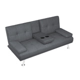 ZUN FOLDABLE SOFA BED WITH CUP HOLDER W1410P185261