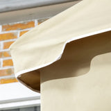 Portability Poolside Towel Holder Rack with Covered -Beige 59728730