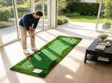 Real Roll Golf Putting Mat 10ft x 3.5ft, Non-Slip Indoor Outdoor Practice Green Turf with Hole Cups 13583183