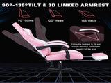 Ergonomic Video Gamer Chairs,Computer Gaming Chairs with Massage Lumbar Support and footrest,Racing W2367P288678