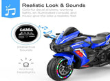 Electric Motorcycle for Kids, 12V Battery Powered Ride on Toys 3 Wheels Motorcycle with LED Lights, 25679780
