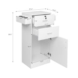 15 cm P2 density board pitted surface 2 drawers 1 door 6 hair dryer double ear cabinet with lock 42634476