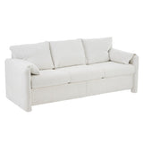 004-Modern 3-Seater Sofa 77" Chenille Couch - Plush Triple Seater Sofa with High-Density Foam W2636P232362