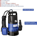 ZUN 3/4HP 2642 GPH 550W Submersible Dirty Clean Pump Swimming Pool Pond Flood Drain Heavy Duty 54985423