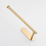 Stainless Steel Towel Holder Adhesive Lengthen Toilet Paper Holder for 2 Roll Papers, Brushed Gold 77105360