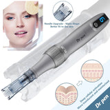 Electric Microneedle Derma Roller Pen with 15pcs Replacement Kit - Microneeding 0.25 mm Derma Roller 72702104
