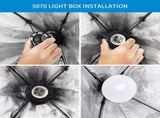 Softbox Lighting Kit, Photo Equipment Studio Softbox 20" x 27", with E27 Socket and 2x5500K Instant 02553990