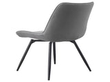 Grey Tufted Swivel Dining Chairs B062P145620
