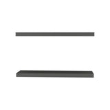 Iva Floating Shelf in Melamine x2, Matt Grey B128P237183
