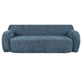 U_Style 81.5" Minimalist Compression Sofa, Curved Design, 3-Seater Casual Sofa for Living Rooms, N711P192002C