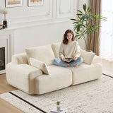 Modern Memory Foam Compressed Sofa,2 Seater Large Sectional Couches for Living Room,Pet-Friendly 97171956