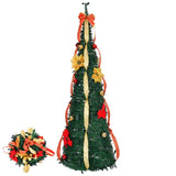 ZUN 4 FT Fully Decorated Pre-lit Christmas Tree, Pop Up Artificial Xmas Tree with 80 Warm Lights Battery 92049446