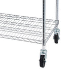 ZUN 4-Tier NSF Heavy Duty Adjustable Storage Metal Rack with Wheels & Shelf Liners Ideal for Garage, 20930977