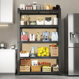 72"H 5-Tier Adjustable Heavy Duty Shelving Mesh Storage Rack T2398P306288