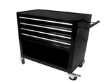 4 DRAWERS MULTIFUNCTIONAL TOOL CART WITH WHEELS-BLACK W110280935